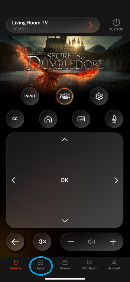 Vizio sound bar sales control app